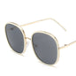 Vintage Sunglasses Metal Glasses Personality Street Shot Large Frame Sunglasses