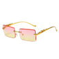 New Rimless Square Sunglasses Trendy Sunglasses Fashion Sunglasses