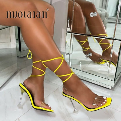 Women Pumps Ankle Cross Strap Sandals