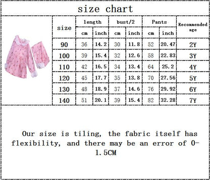 Kids Girls Summer Pajamas Children Sleepwear