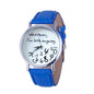 I am Late Anyway Print Wrist Watches