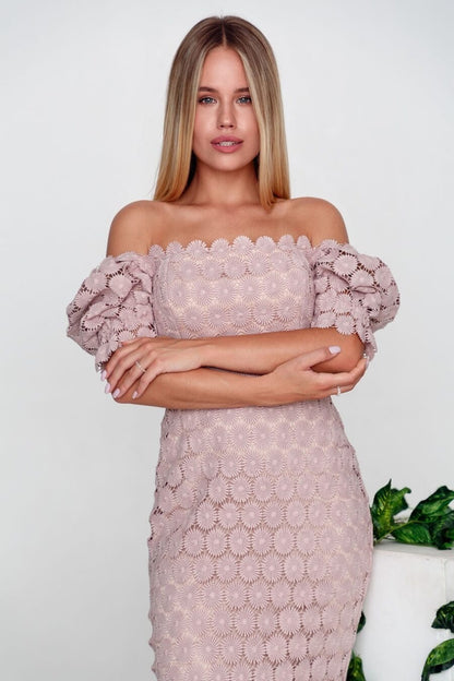 New Fashion Lace Temperament Commuter Skirt Tricolor Mid-Waist Solid Color Wrap Paragraph Mid-Length Dress