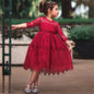 Dot Long Sleeve Dress For Girls Clothing Child