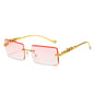New Rimless Square Sunglasses Trendy Sunglasses Fashion Sunglasses