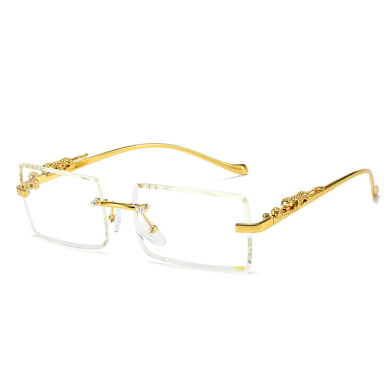 New Rimless Square Sunglasses Trendy Sunglasses Fashion Sunglasses