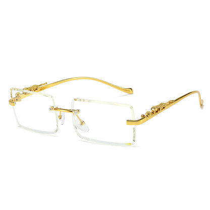 New Rimless Square Sunglasses Trendy Sunglasses Fashion Sunglasses
