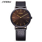 SINOBI Black Womens Wrist Watches Leather Watchband
