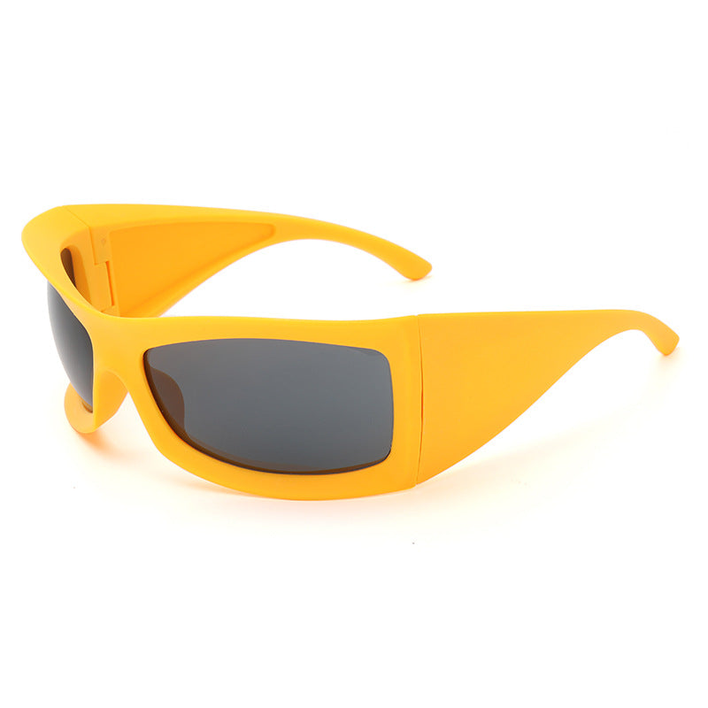 Square Big Frame Personality Sunglasses Y2K Outdoor Sports Stylish Sunglasses