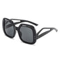 Hollow Square Large Frame Sunglasses New Fashion Hollow Leg Sunglasses