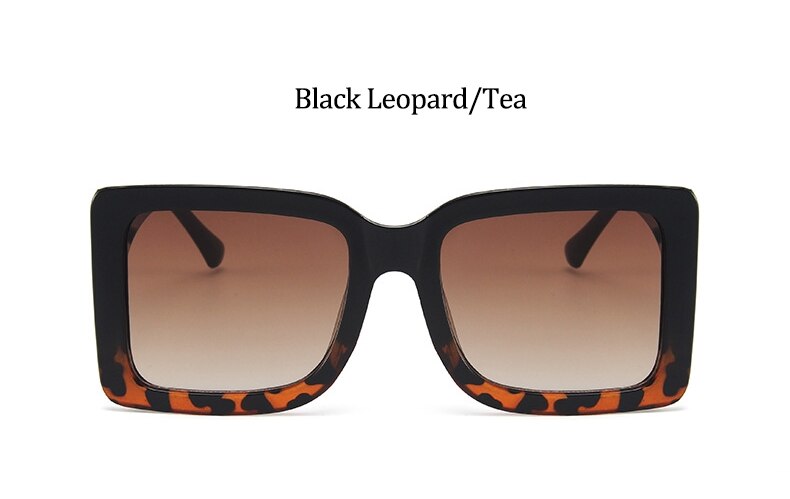 Brand Square Sunglasses Woman Oversized Black Style Shades For Women Big Frame Fashion Sunglasses Female UV400 Glasses