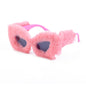 Plush Winter Sunglasses For Women Fashion Cat Eye Sunglasses Tiktok Sunglasses