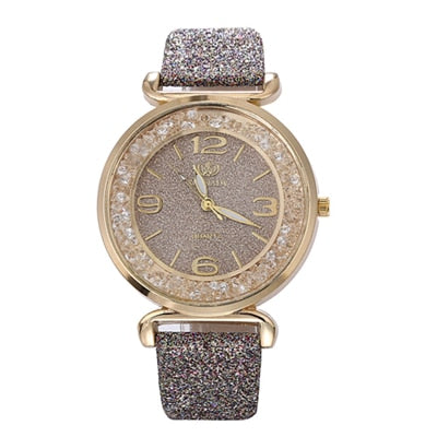 Fashion Women Watches Luxury Crystal Rhinestone Stainless Steel